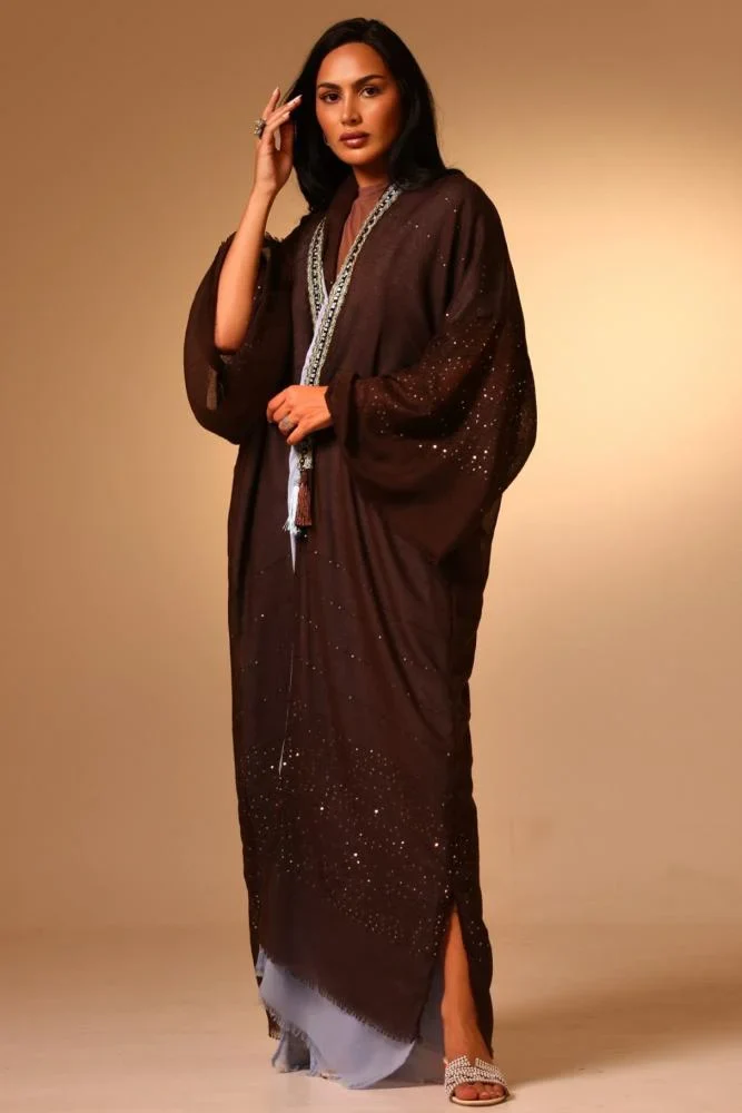 Sepia Cotton Abaya - Image 4