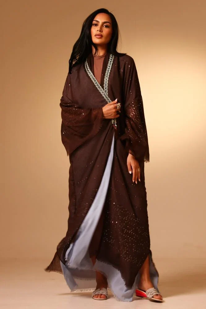 Sepia Cotton Abaya - Image 5
