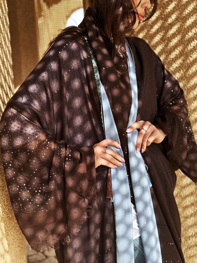 Sepia Cotton Abaya - Image 9