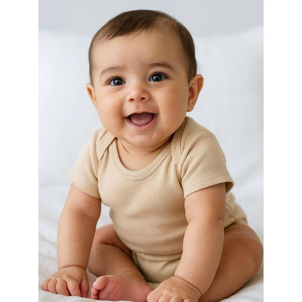 Short Sleeve Warm Sand Onesies - Image 3