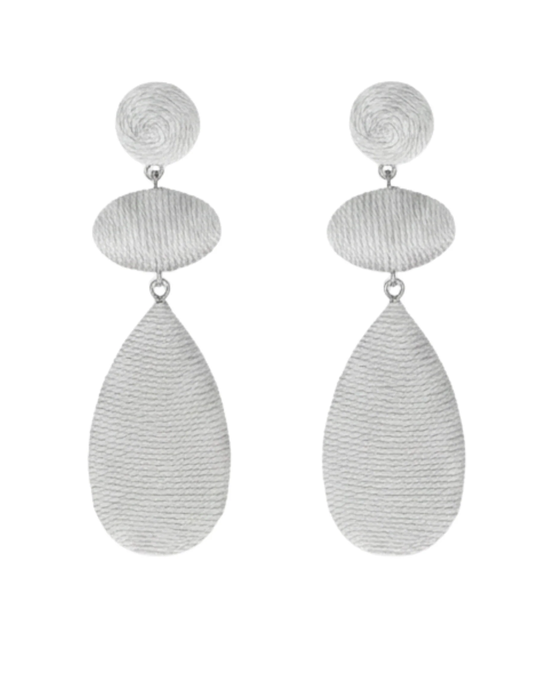 Silver Bubble Drop Earrings