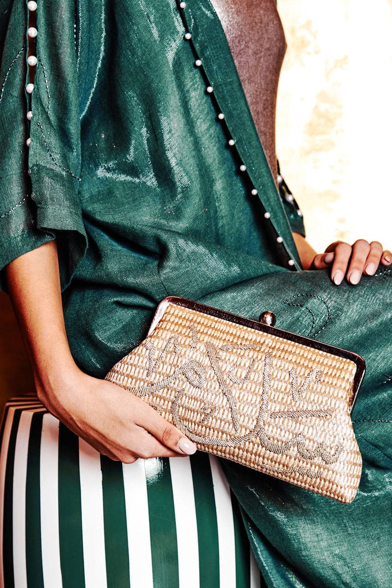 Silver Classic Salam Clutch - Image 2