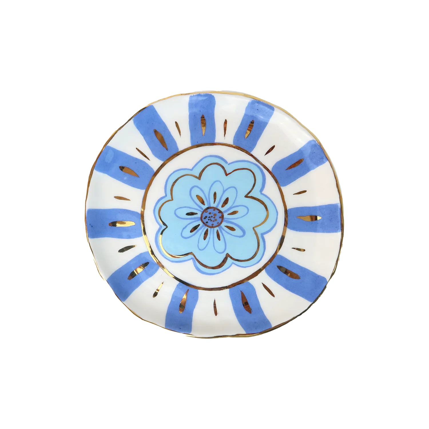 Sky Blue Flower Plate