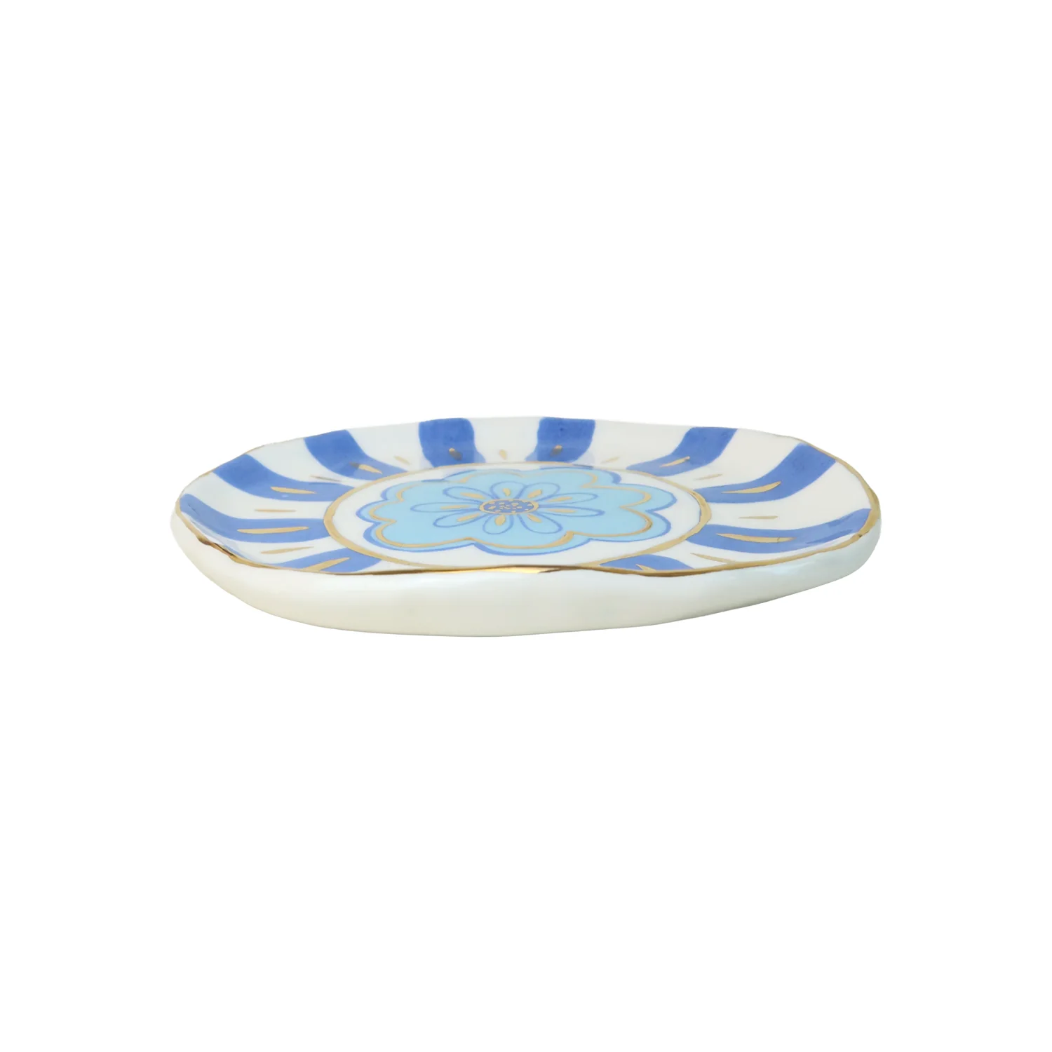 Sky Blue Flower Plate - Image 2