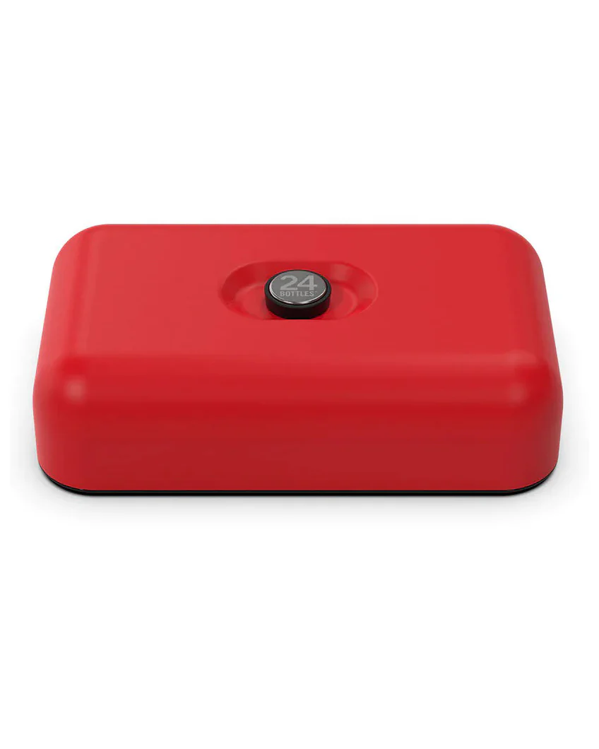 Stone Hot Red Stainless Steel Lunch Box - 1.3 L