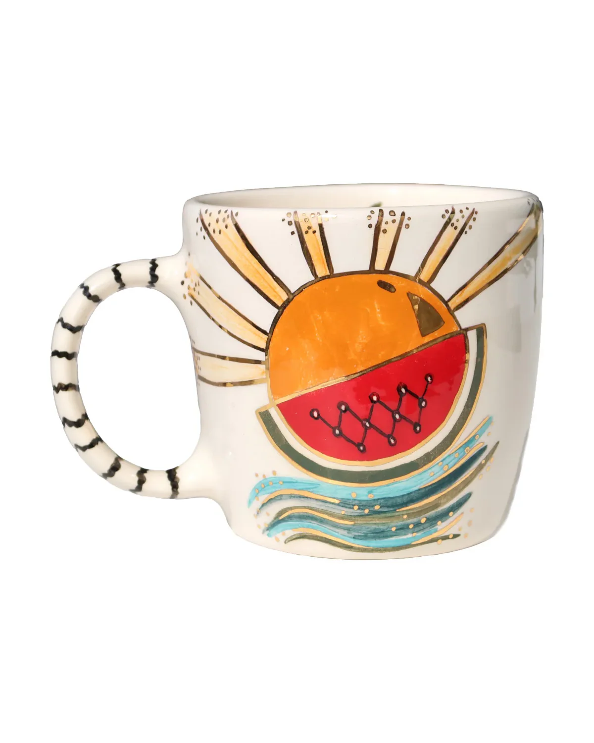 Sun & Watermelon Ceramic Mug
