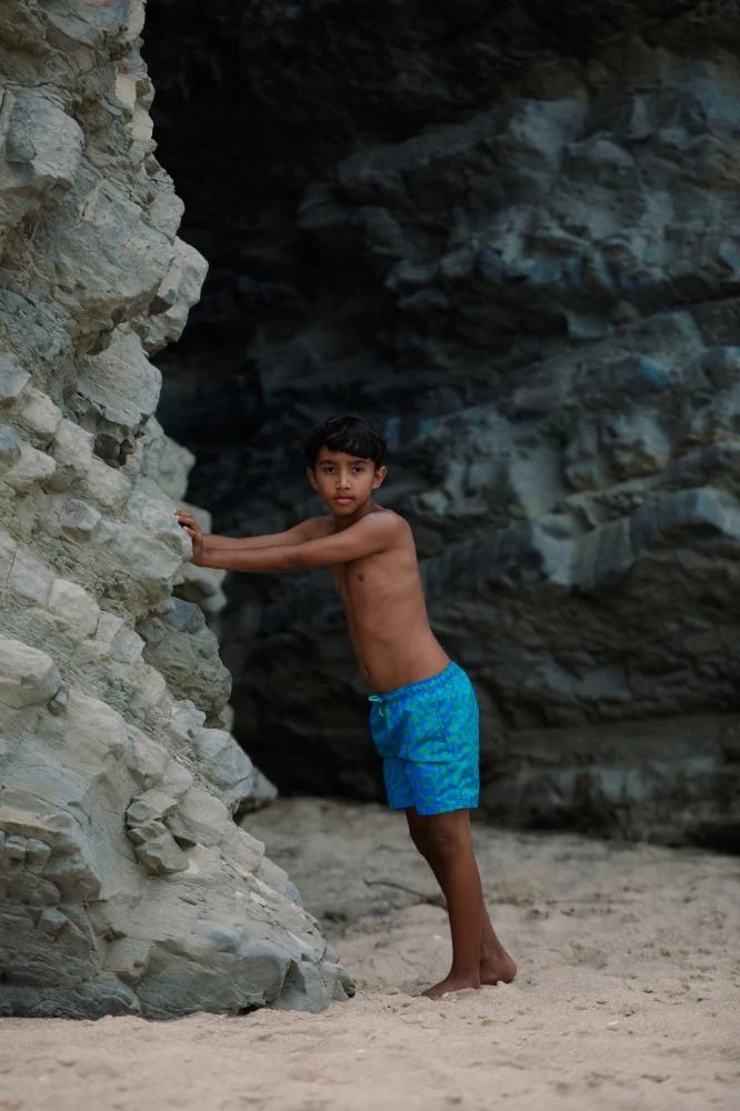 Tarabani Fish Pattern Boys' Swim Shorts - Image 2