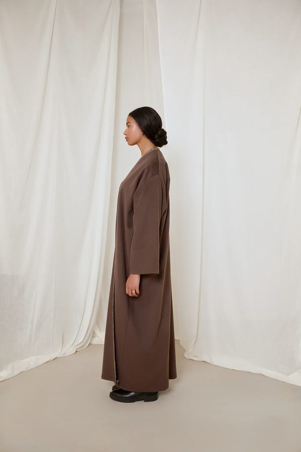 Taupe Anaya Abaya - Image 6