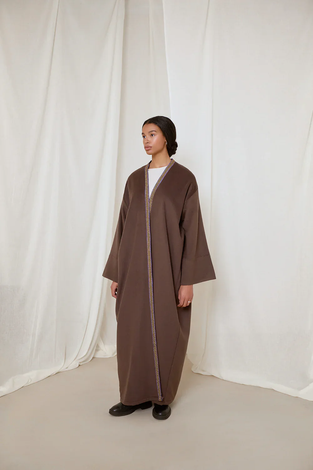 Taupe Anaya Abaya - Image 7