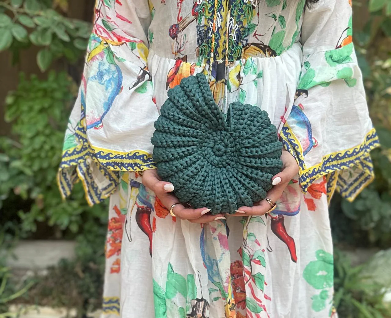 Teal Green Shell Twist Mini Bag - Image 2