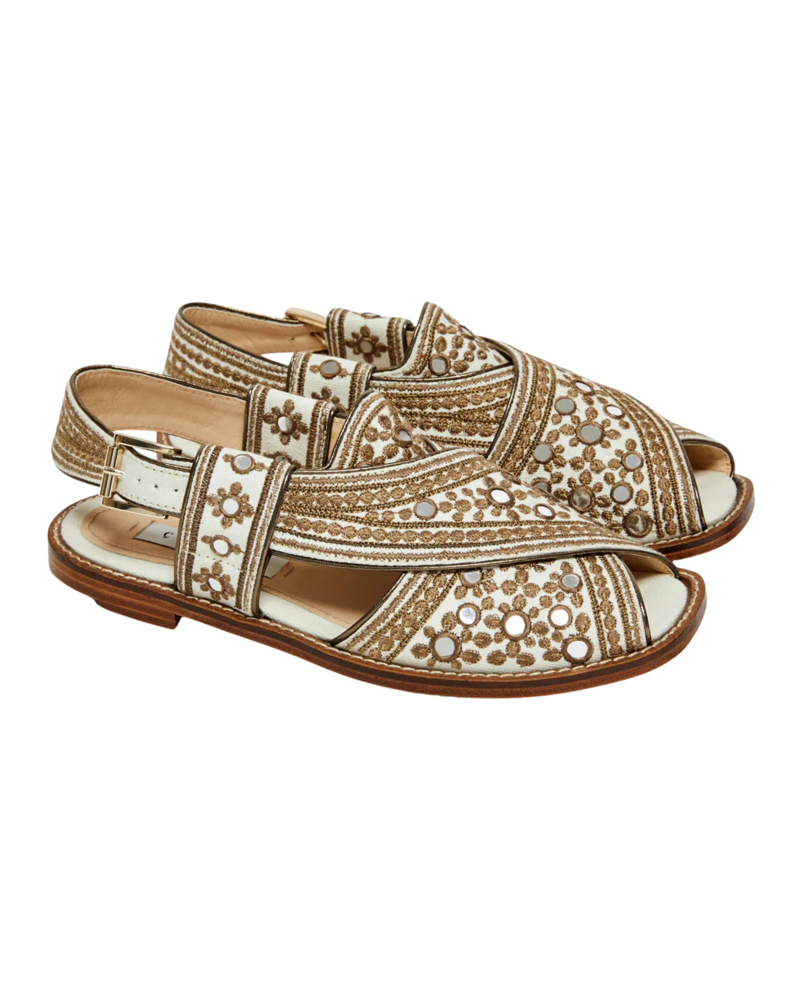 The Balochi Brown Sandals