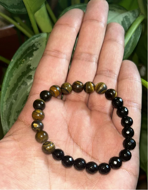 Tiger eye With Black Onyx Bracelet