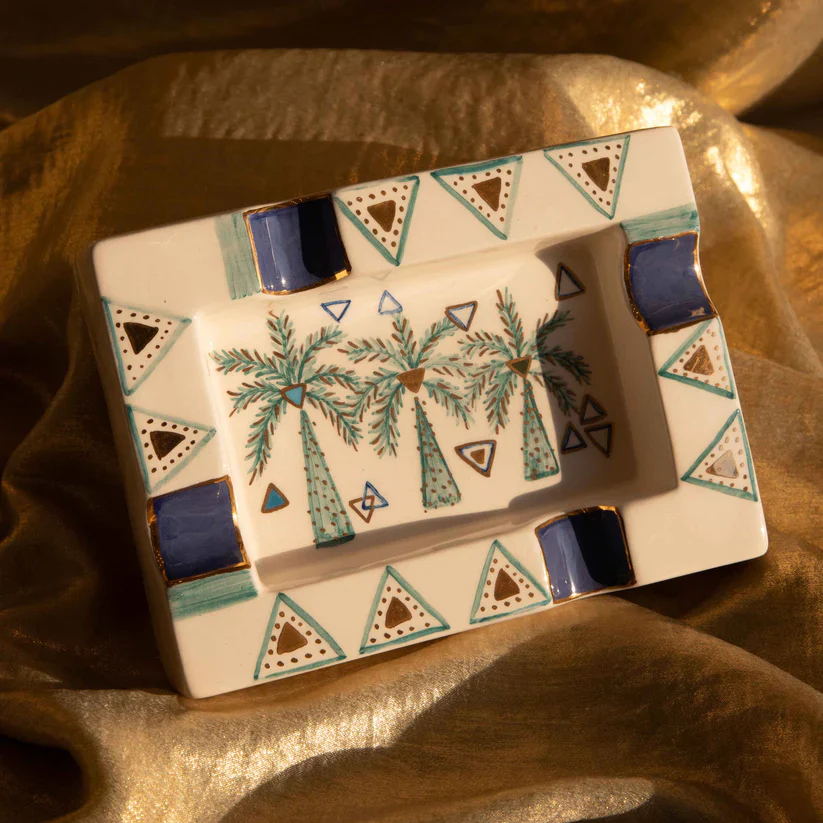 Trio Palm Tree Cigar Ashtray - Image 2