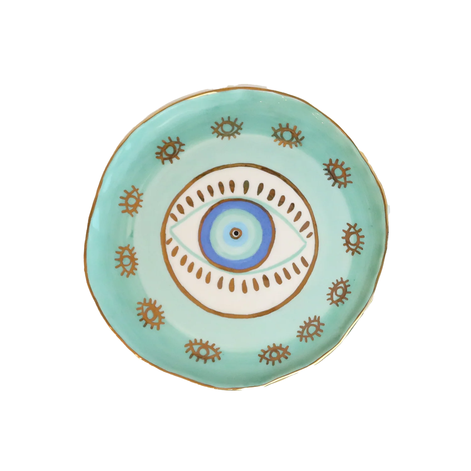 Turquoise Golden Eye Plate