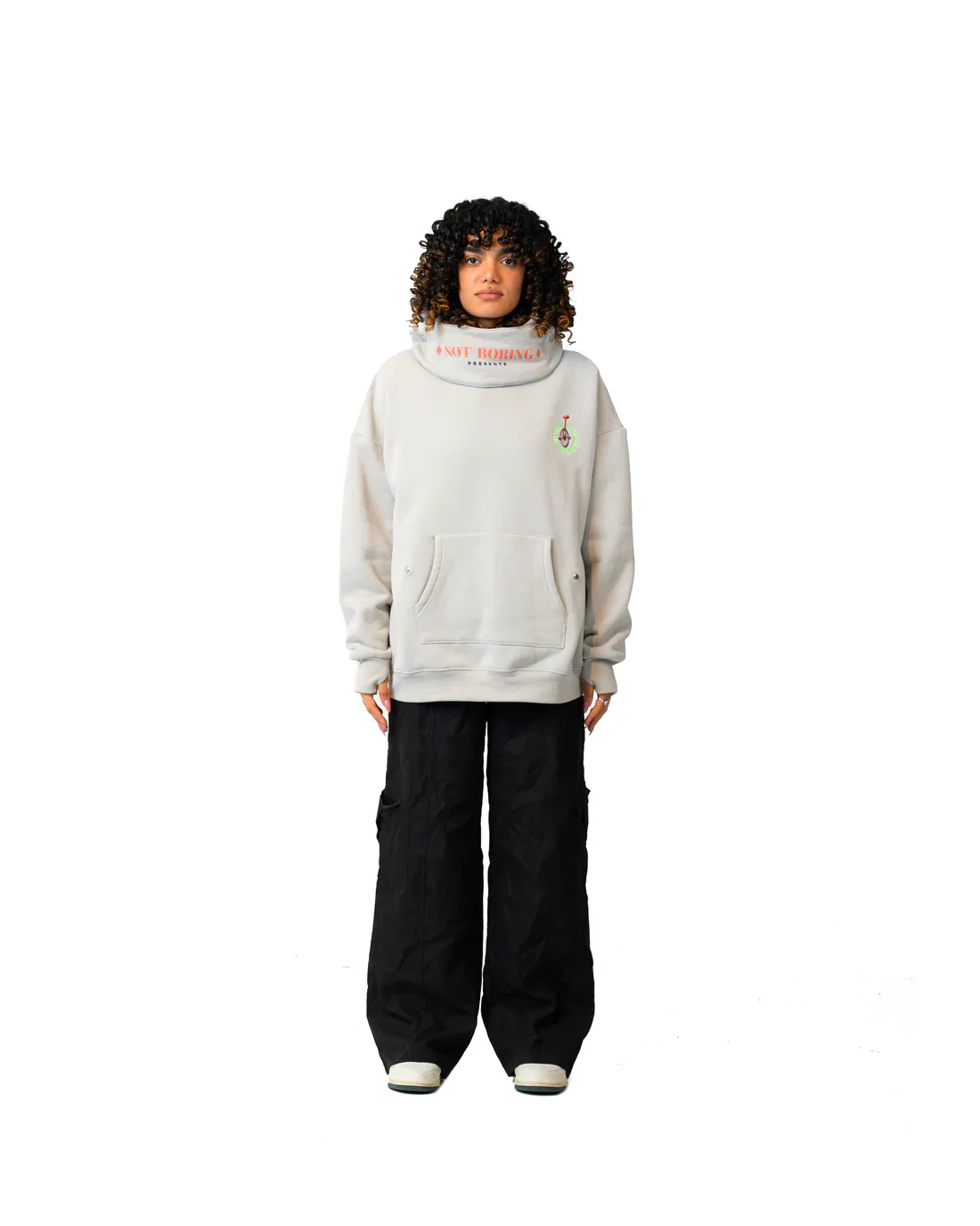 Unicycle On A Rope Grey Hoodie - Image 2