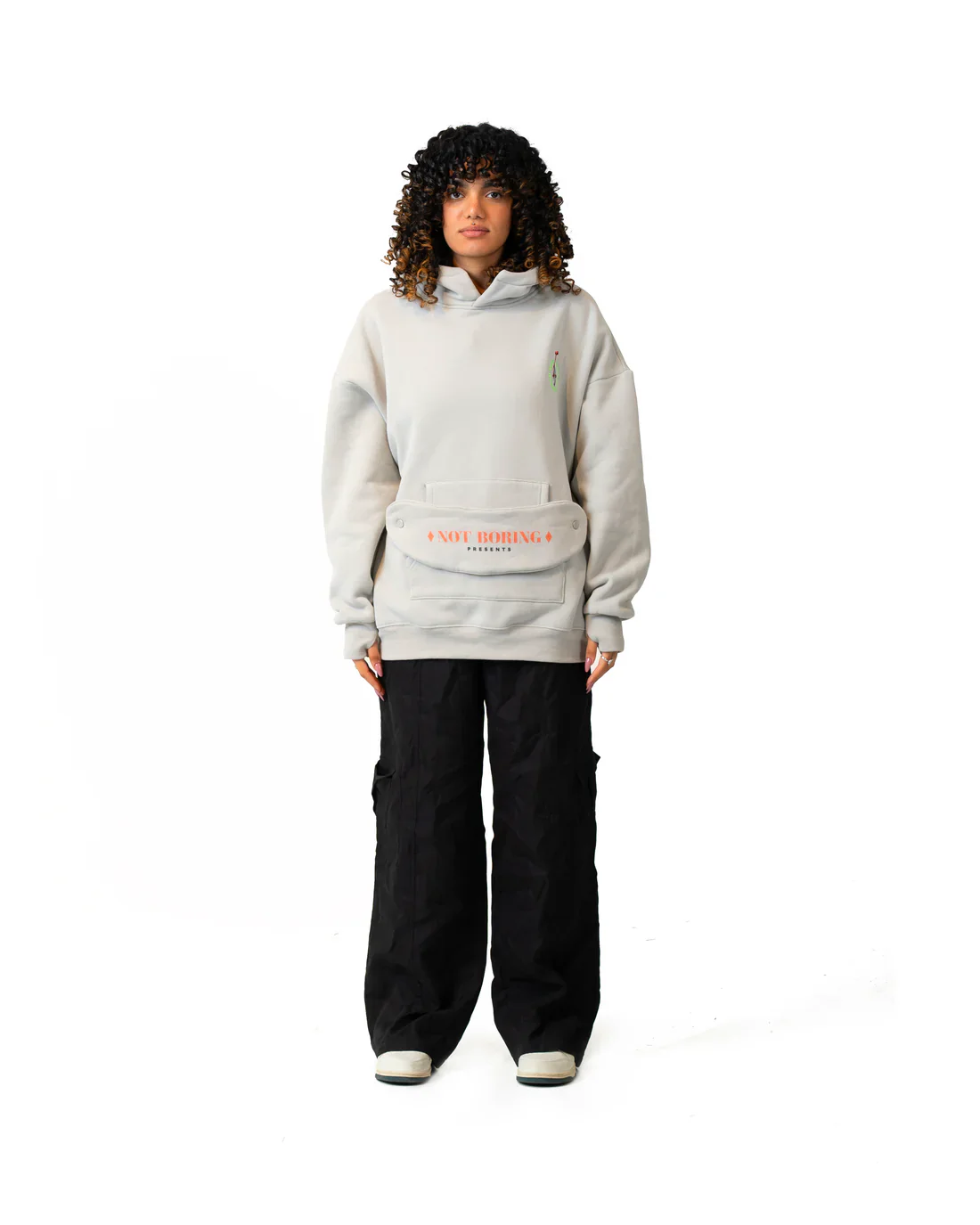 Unicycle On A Rope Grey Hoodie - Image 3