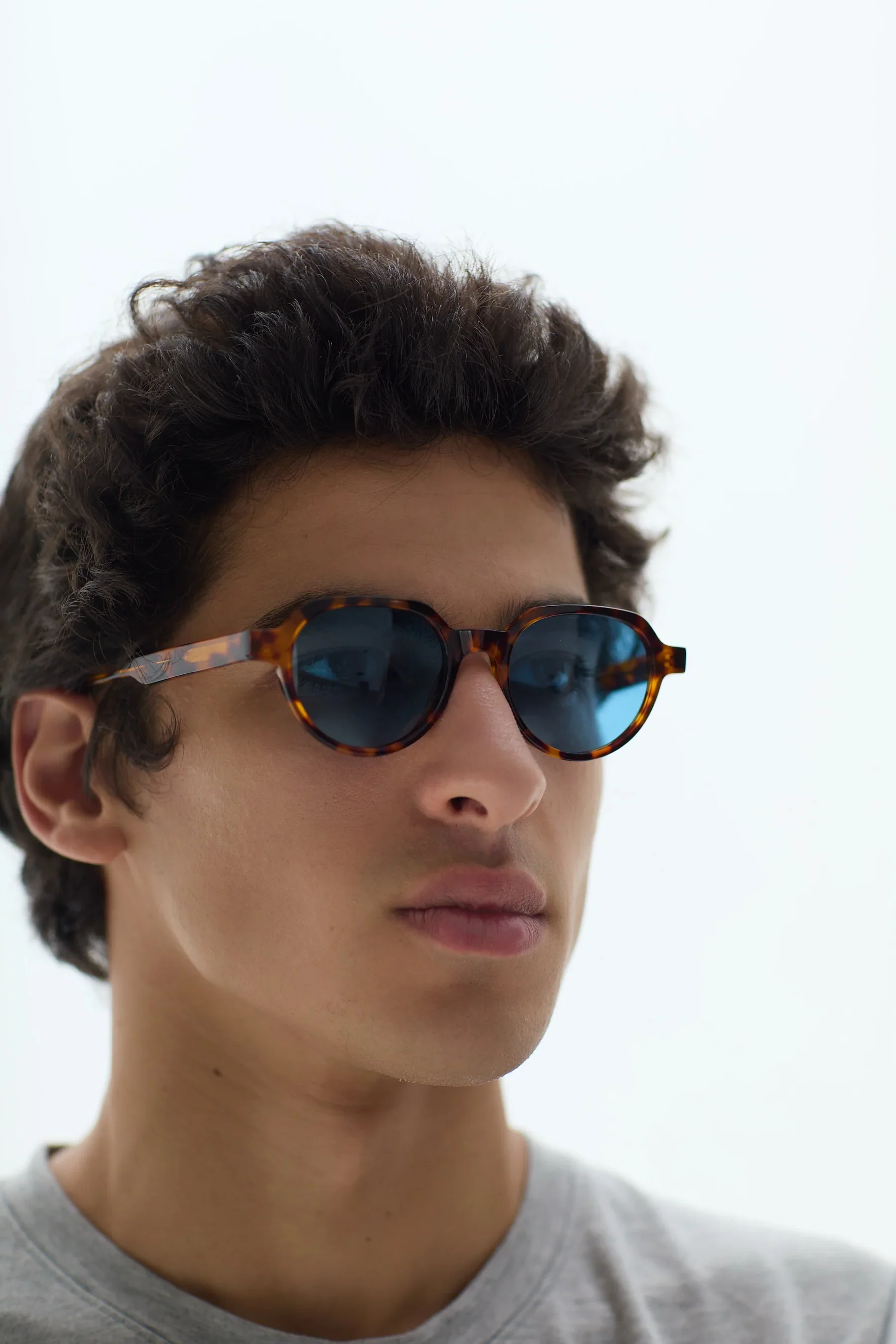 Unisex Mister C Cognac Sunglasses | Tortoise Blue - Image 6