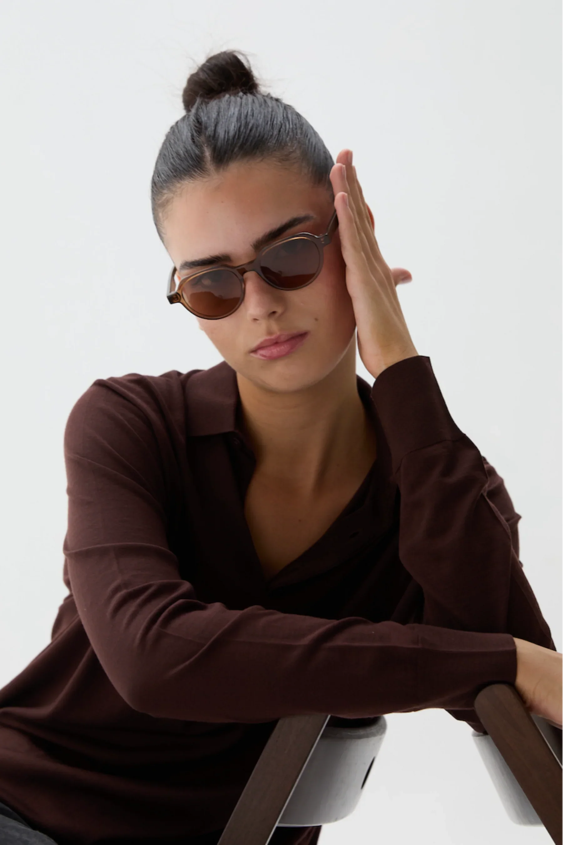 Unisex Mister C Cognac Sunglasses | Brown - Image 5