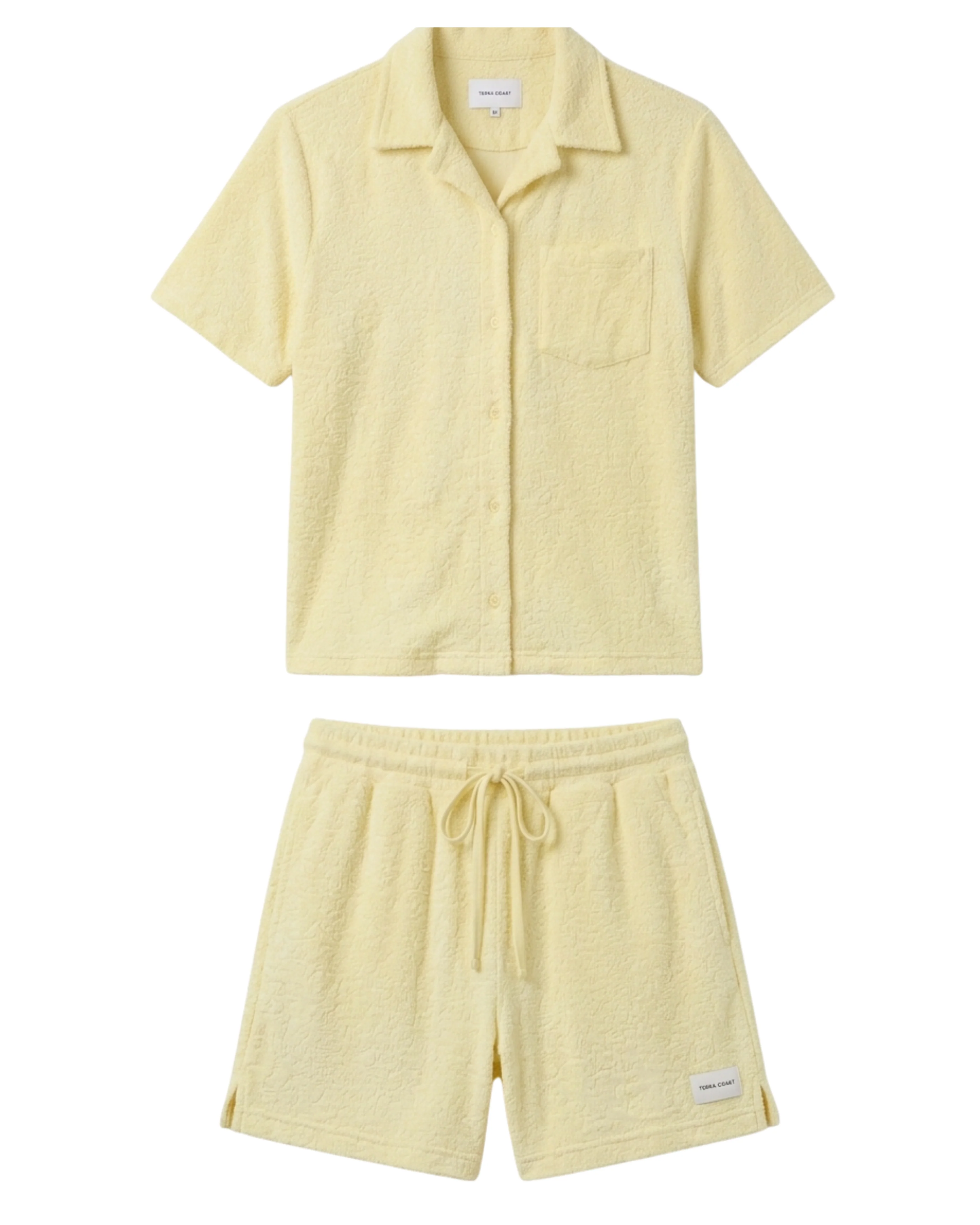 Yellow Terry Towel Set