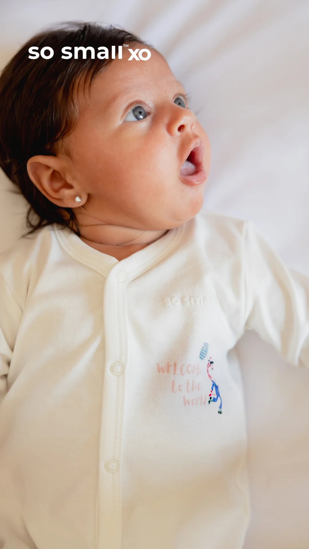 "Welcome to the World" Middle Snap Footie - Image 3
