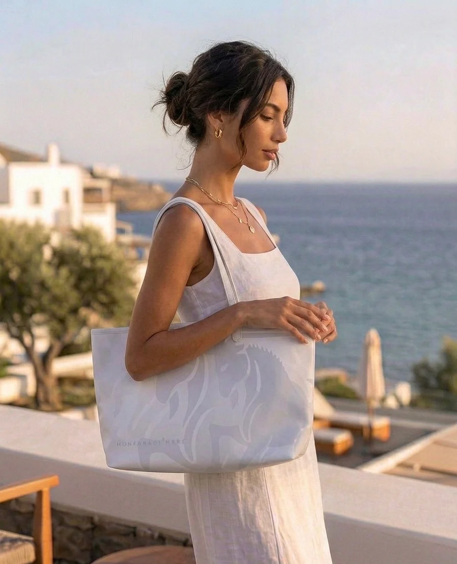 White Capricorn Tote Bag - Image 2
