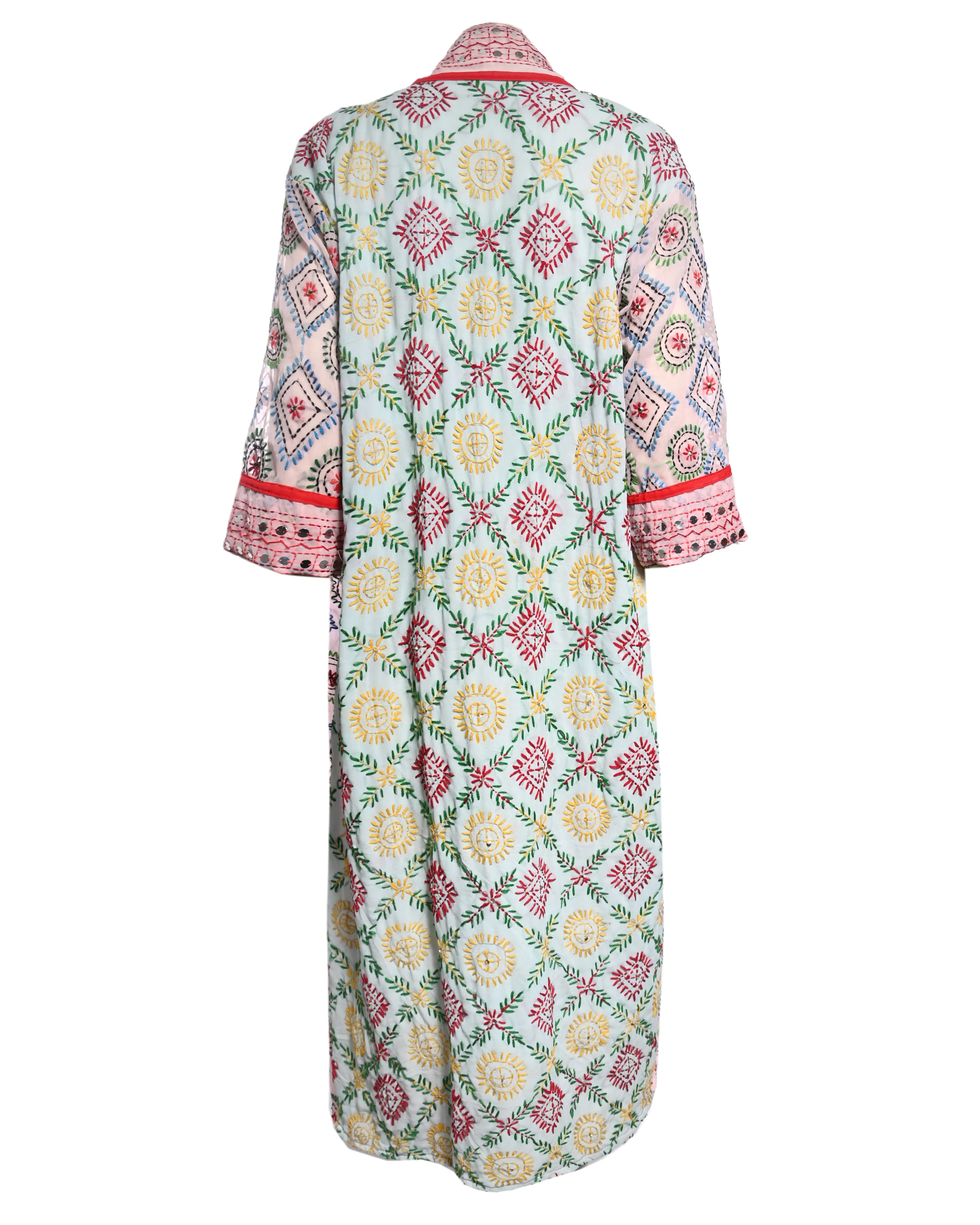 Multicolor Embroidered Kimono - Image 2
