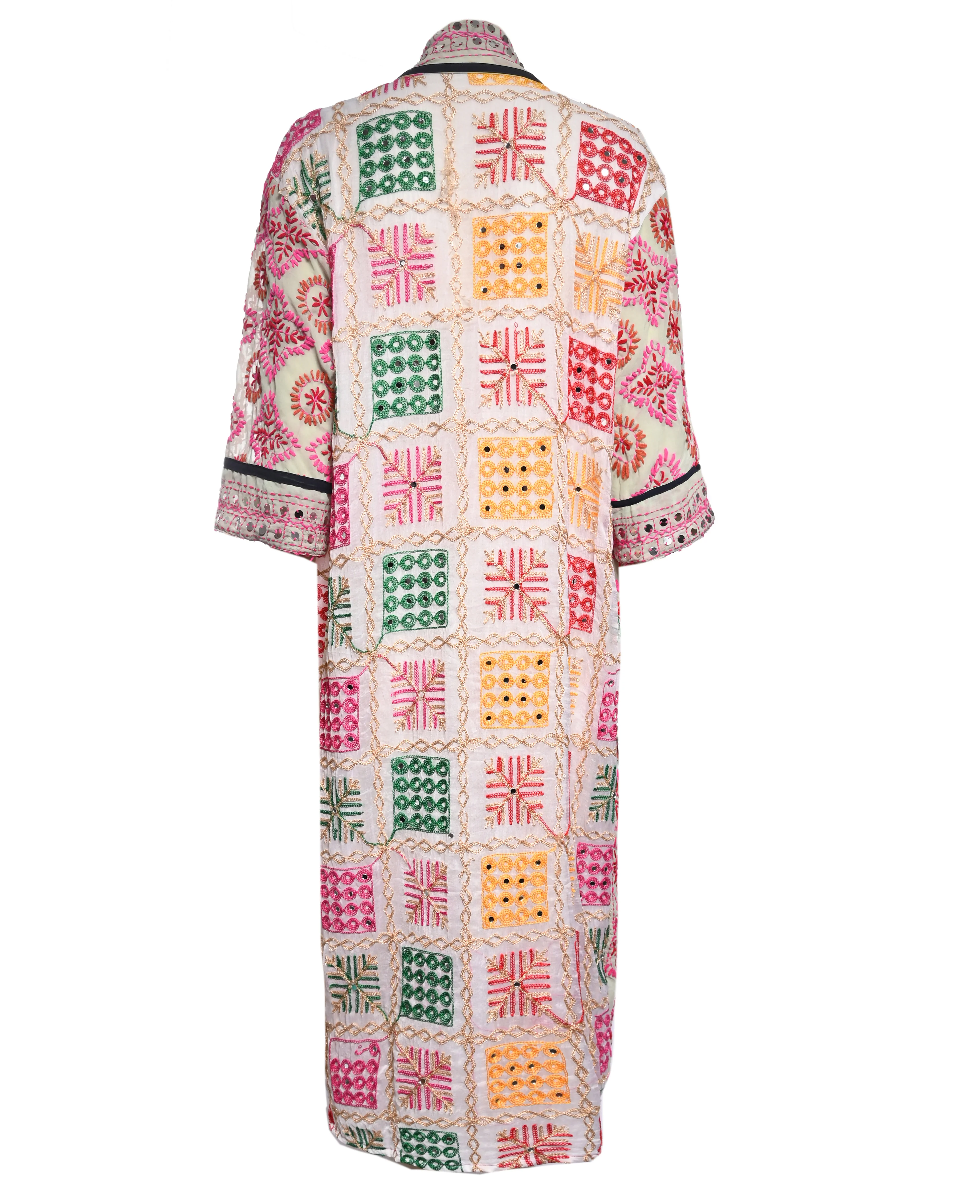 Multicolor Embroidered Kimono - Image 2