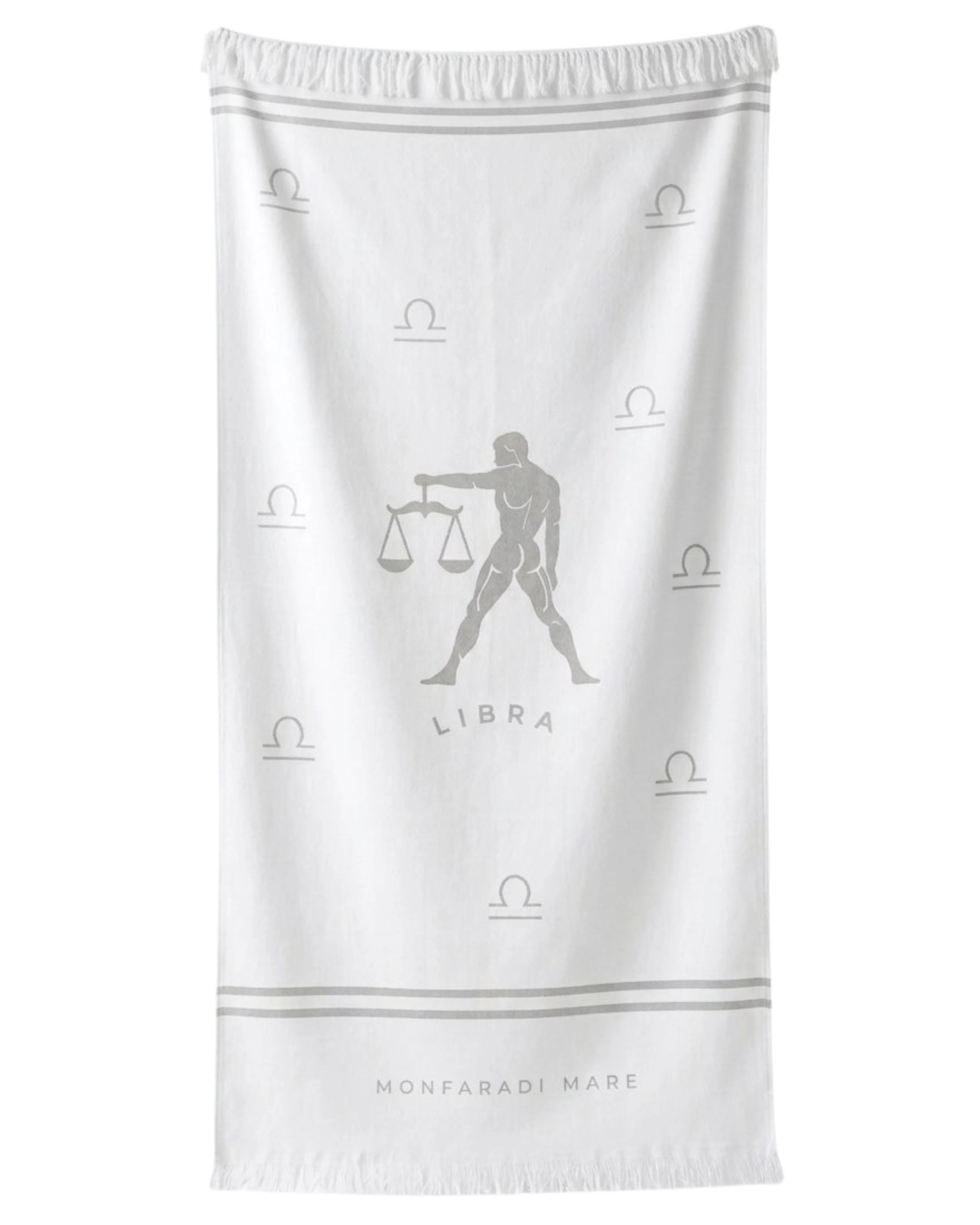 White Libra Beach Towel