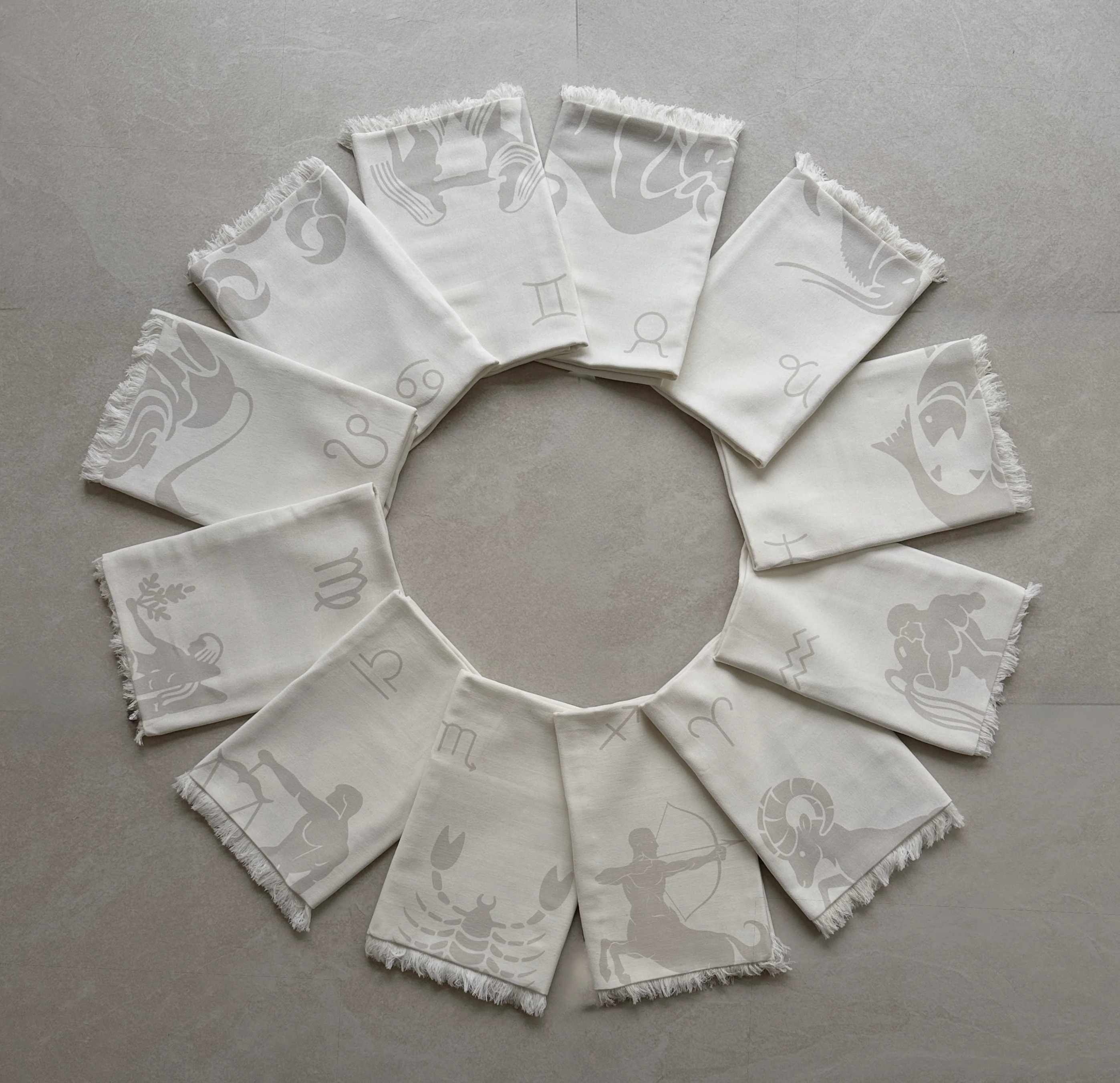 White Scorpio Beach Towel - Image 4