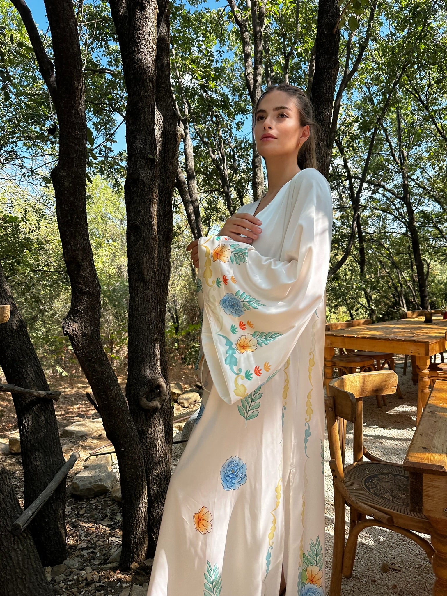 Willow White Kaftan - Image 3
