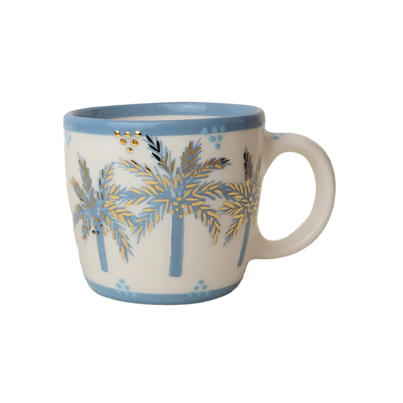 Y Alphabet Palm Tree Ceramic Mug - Image 2