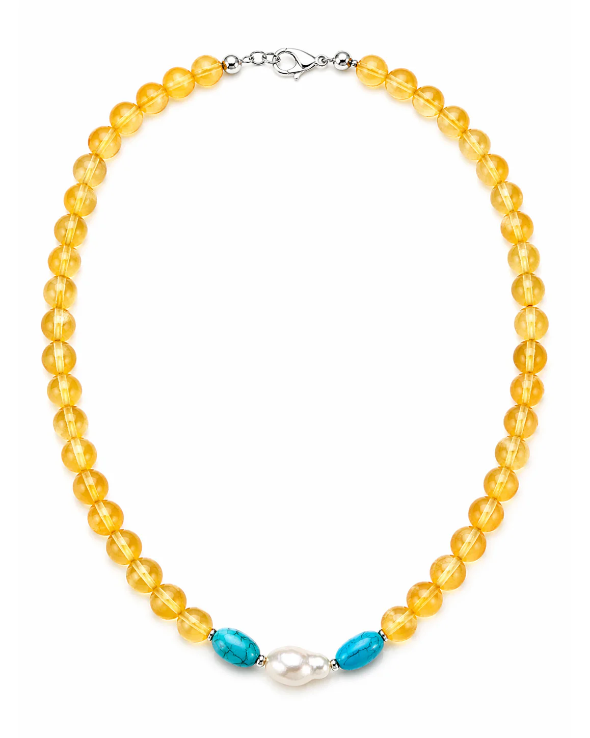 Yellow Citrine Necklace