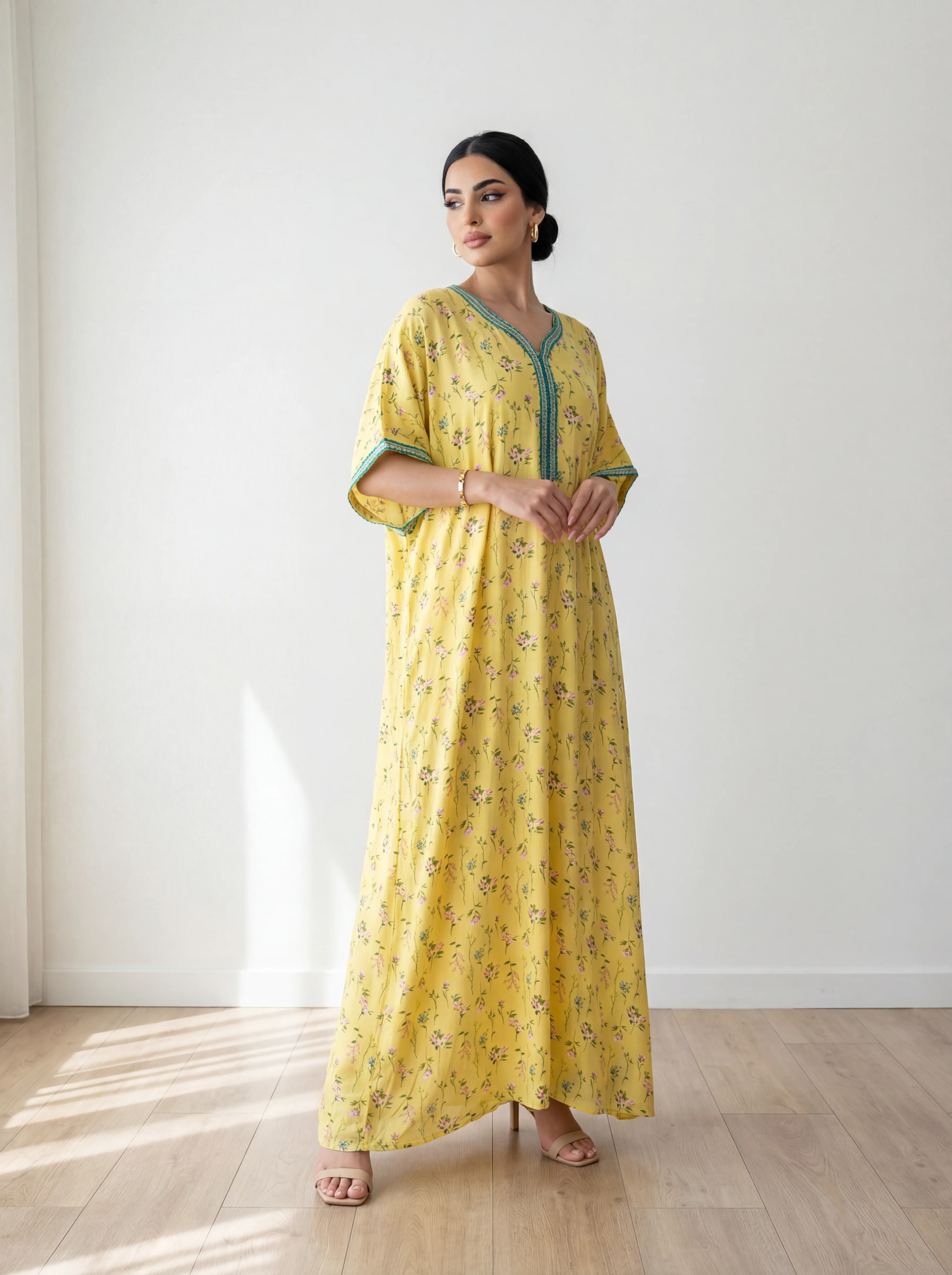 Yellow Moroccan Kaftan