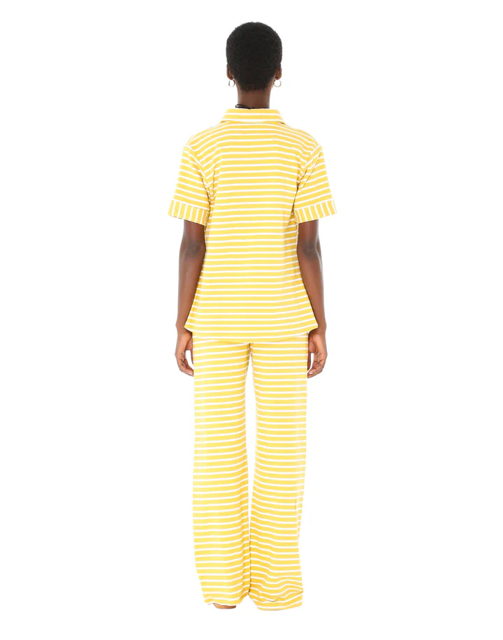 Yellow Striped Knit Pants - Image 2