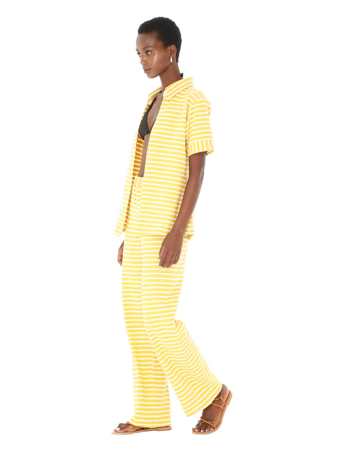 Yellow Striped Knit Pants - Image 3