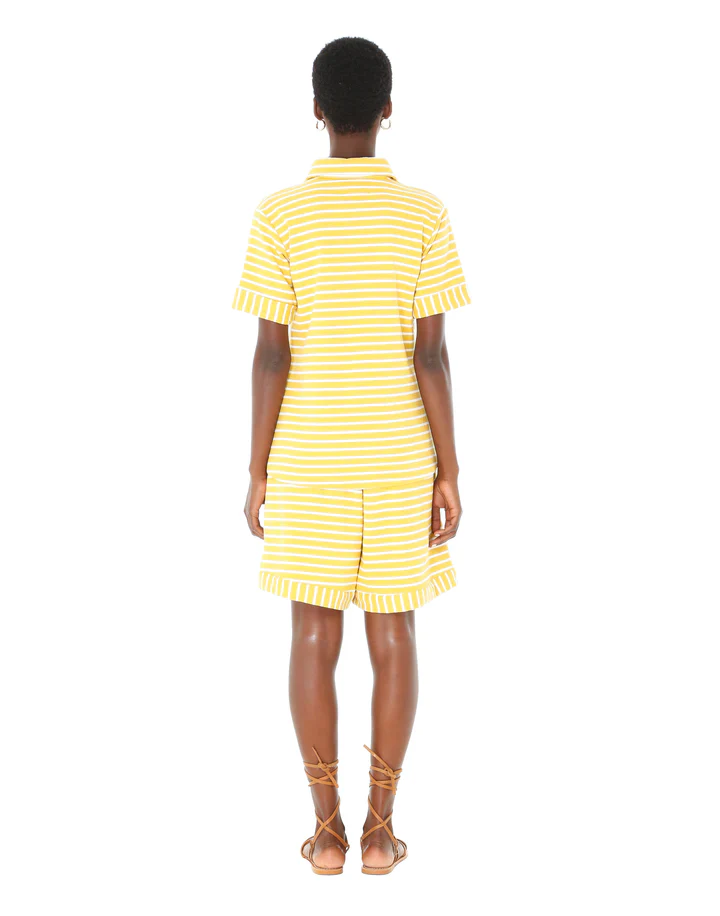 Yellow Striped Knit Shirt - Image 2