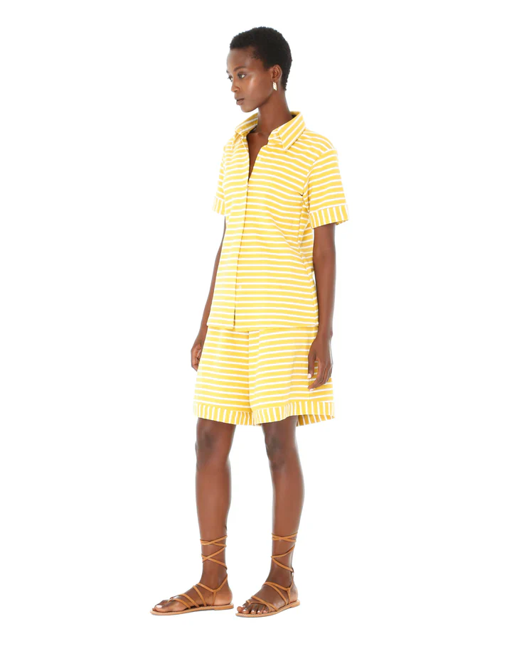 Yellow Striped Knit Shirt - Image 3