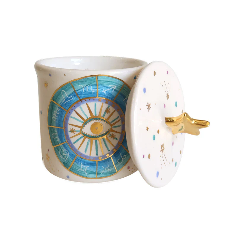 Zodiac Eye Ceramic Jar - Image 2